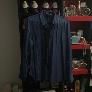 Gap womens button down with ribbon now
